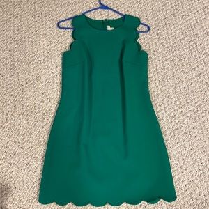 J crew scalloped dress NWT